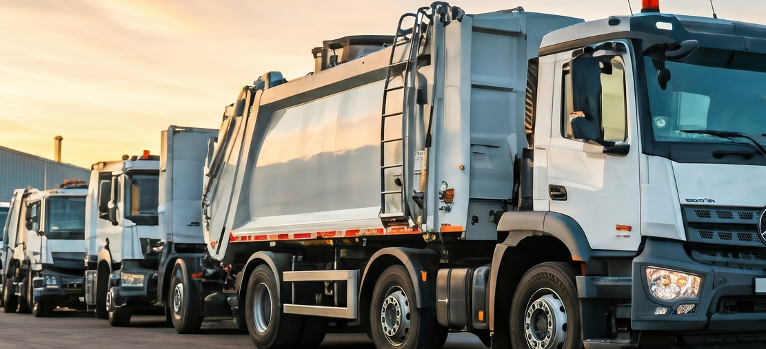 Fleet of waste collection vehicles